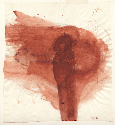 ohne Titel, 1988, Aquarell, Bleistift, 20.7 x 18.6 cm - Wolfgang Stiller