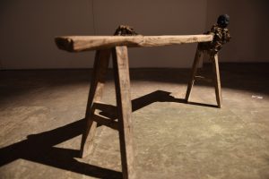 bench, 2015 Holz,PU  120 x 60 x 30 cm - Wolfgang Stiller
