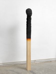 matchstickmen 2018, PU ,wood,paint ca 163 cm - Wolfgang Stiller